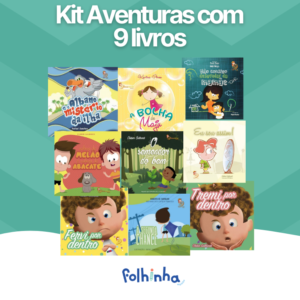 kit aventuras livros espiritas infantis