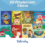 kit virtudes livros espiritas infantis